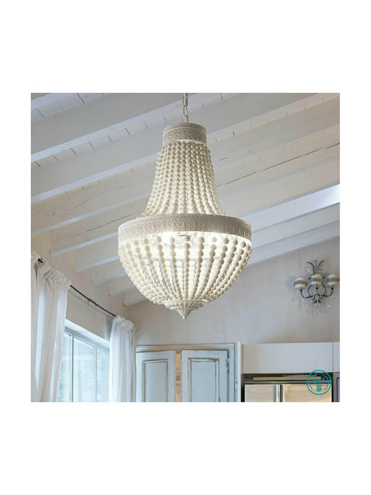 ΚΡΕΜΑΣΤΟ ΦΩΤΙΣΤΙΚΟ ΟΡΟΦΗΣ 5ΦΩΤΟ ΛΕΥΚΟ Ø40 MONET SP5 162737 | IDEAL LUX